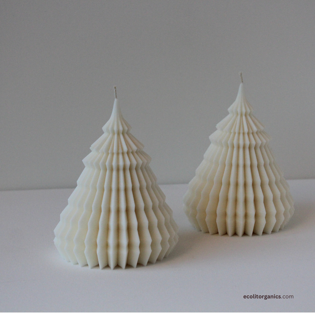 Luna Pine Soy Candle | Multiple Scents | Geometric Tree Candle