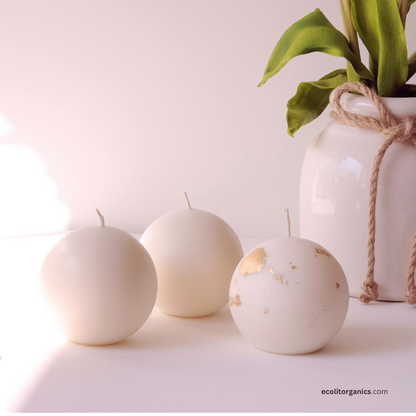 Luna Sphere Soy Candle | Multiple Scents | Minimalist Round Candle