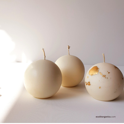 Luna Sphere Soy Candle | Multiple Scents | Minimalist Round Candle