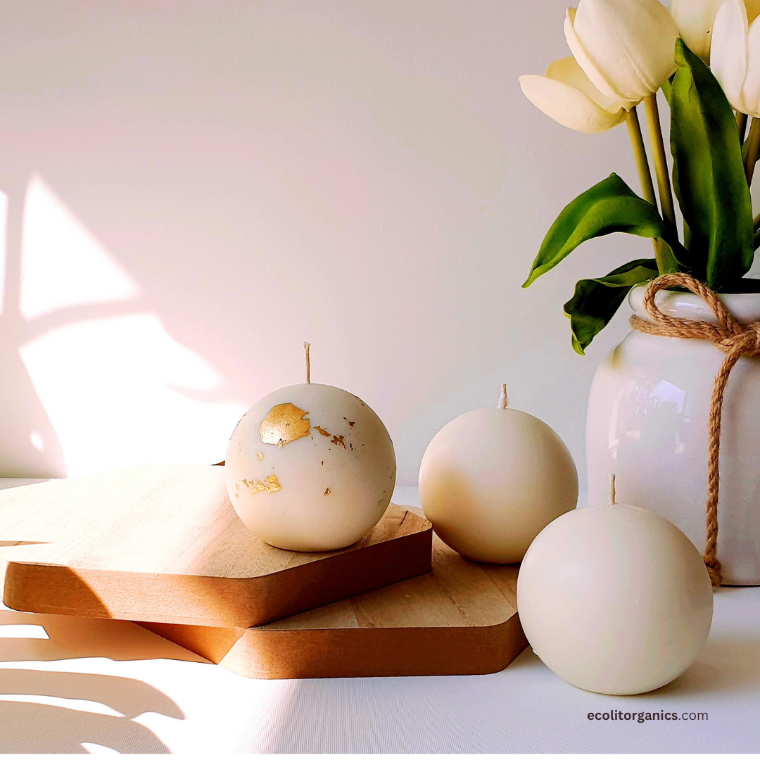 Luna Sphere Soy Candle | Multiple Scents | Minimalist Round Candle