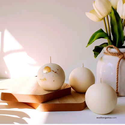 Luna Sphere Soy Candle | Multiple Scents | Minimalist Round Candle