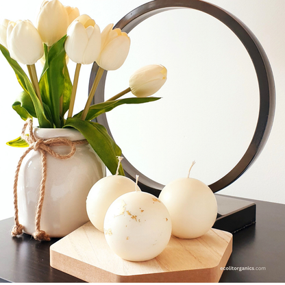 Luna Sphere Soy Candle | Multiple Scents | Minimalist Round Candle