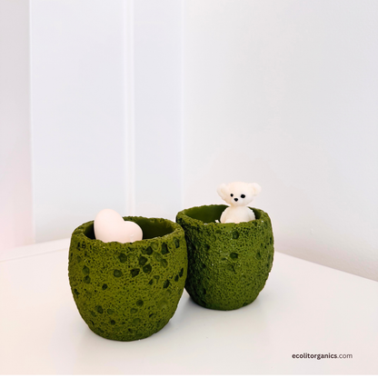 Mini Bear Candle Set | Vanilla & Orchid Scent | Handmade Gift | Ecolit Organics